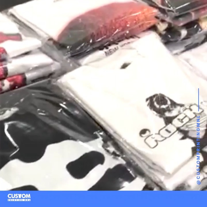 Finished printed shirts ready for delivery